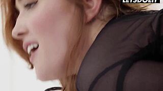 The blindfolded russian babe Jia Lissa stood there as he fucked her from behind