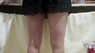 I hired this maid and she's hotter in person. Those tight shorts on her ass got me excited