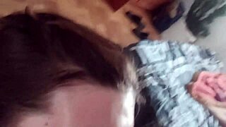 Homemade Milf Submissive Swallows Cumshot After Deepthroat Blowjob And Face Fucking!