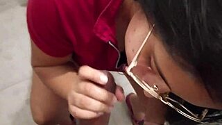 Big Ass Latina Sucking Her Brothers Cock!