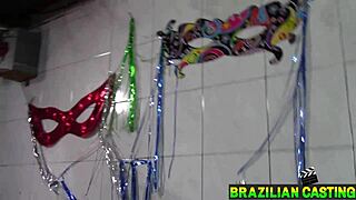 Brazilian carnival turns into wild group sex with Ariella Ferraz and crew