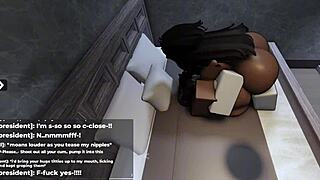 i love playing with this thick ebony's huge tits