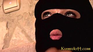 Burglar breaks into hot wife's house for rough 3some assfucking.