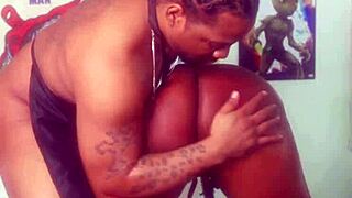 bondage massage turns into muff diving and creampie with monster cock