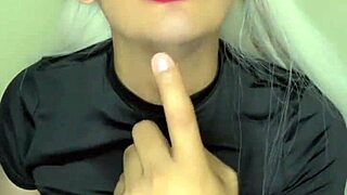 Transsexual individual with attractive features in crossdressing attire