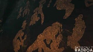 Lara getting guts rocked in extended hardcore futanari