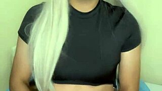 Transsexual individual with attractive features in crossdressing attire