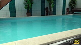 hunt4k teen has sex in private pool for cash