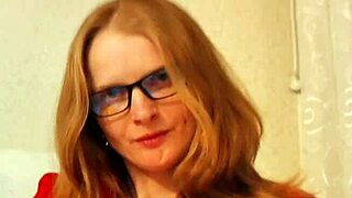 My stepmom uses an apple and carrot for masturbation, squirting into a glass cup 😏