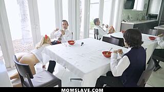 hot milf happily submitted to their societal roles - momslave