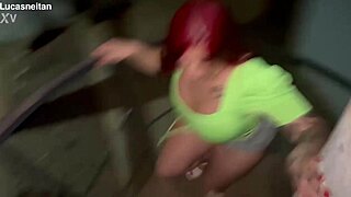 redhead gives jason a sensual thai massage with huge tits and monster cock licking