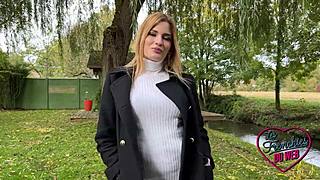 Rose, the magnificent 22-year-old blonde slut, adores sex in lingerie, moaning loudly during amateur sessions!