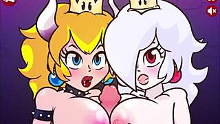 bowsette y boosette les gusta las pollas duras