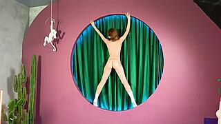 Is This Nude Erotic Broadcast Teasing Shaved Pussies Outdoors?