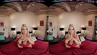 vr allure red dream with big tits masturbation 😍