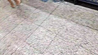 wife exhibitionist fucking in car with husband