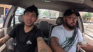 petite student with narrow ass in voyeur creampie