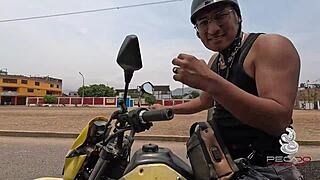 petite student with narrow ass in voyeur creampie