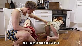 My friend and I got stuck in kitchen, uh, but saved by raw dick power!