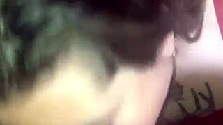 Blonde Amateur Performs Deepthroat on Lover's Cock