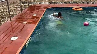 after the pool, i fucked that fat bitch hard until cumshot.