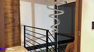 spying on my big ass stepsis in the shower led to hard fucking with max betancur and devil khloe