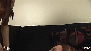 Oh My God, These Lesbians Entangle In A Hug And Pull Out A Dildo!