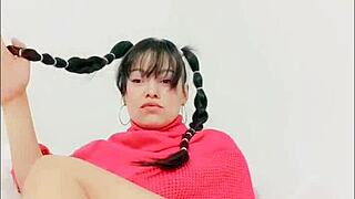 playful blue masturbates and squirts