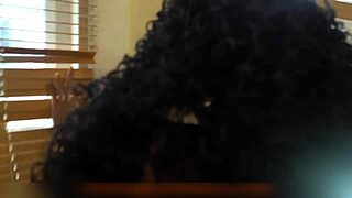 i'm a brazilian big booty beauty with curly hair showing off my hot ebony ass.