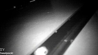 GLORY HOLE CROSSDRESSER TAKES THICK COCK FROM FRIEND IN CABIN