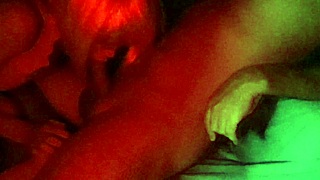 Young girl gives deepthroat blowjob to her boss