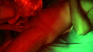 Young girl gives deepthroat blowjob to her boss