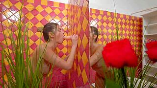 I'm fingering my tight pussy with an anal dildo in the bathroom, she moans.