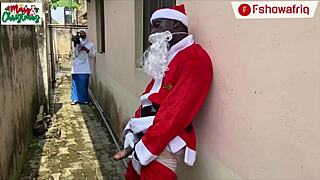 long dick santa claus gets captured on camera stroking his cock before offering a wet pussy as a christmas gift subscribe to red