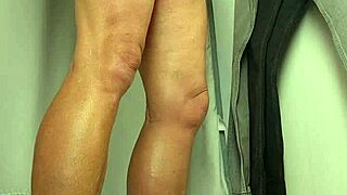 Handjob in fitting room