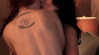 yo, this lesbian podcast story starts slow but turns into epic girl-on-girl action 🔥