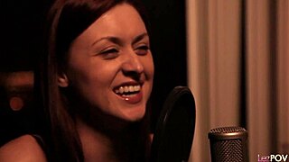 yo, this lesbian podcast story starts slow but turns into epic girl-on-girl action 🔥