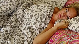 Wife's Eyes Locked While Husband Fucks Her