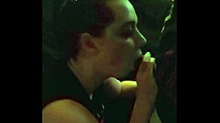 Amber has a warm mouth for rookie cameraman