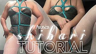 Shibari Tutorial 2.0: Making Harness And Masturbating On Camera