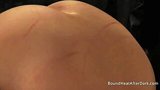 the submissive lesbian teen 18+ is in panties, getting whipped on her bare ass by the mistress. she orgasms hard.