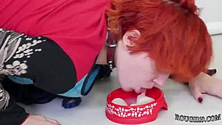 this bound teen gets only anal and squirting orgasm in bdsm domination