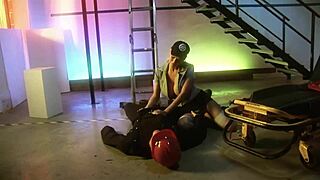 sexy blonde paramedic carly parker helps patient in hospital