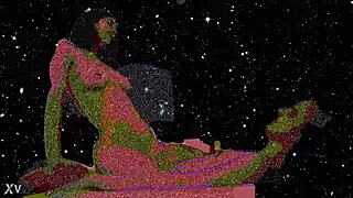 Lofi porn featuring cartoon characters in romantic sexual encounters with detailed scenes