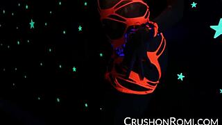 Crush girls - romi stuffing her shaved pussy with toys