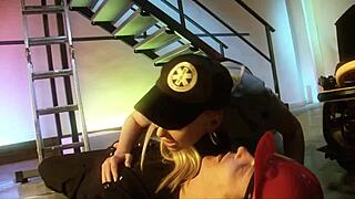 sexy blonde paramedic carly parker helps patient in hospital