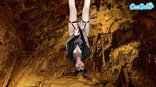 Hot Amateur Teen 18+ in Bat Costume Masturbates Wild