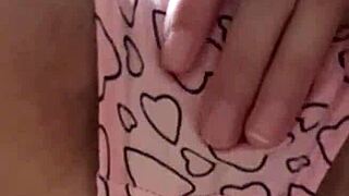 I masturbate my hairy pussy under the desk in class 😏