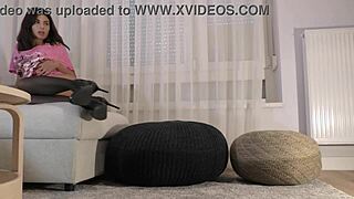 Hottest Brunette Babe Turns Fashion Shoot Into Porn Lingerie Try-On!