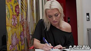 Lovita Fate Bbc Interview Striptease With Ripped Clothes And Heels!